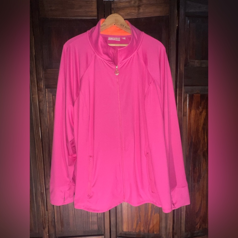 Belle‎ by Kim Gravel Fuchsia Utility Jacket
